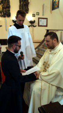 Przyjęcie ślubów przez o. Marcina Kowalewskiego CMF - Wiceprowincjała